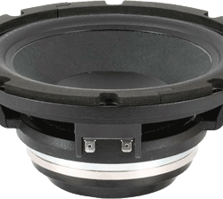 THE NEW BEYMA PRO8Q300ND 8" MID-BASS SPEAKER HANDLES 300 WATTS AES & 600 WATTS PROGRAM POWER HANDLING FEATURES A LIGHTWEIGHT NEODYMIUM MAGNET, 2.5" VOICE COIL, WIDE FREQUENCY RANGE FROM 70HZ TO 7.0KHZ & A HIGH XMAX OF 6MM FOR POWERFUL CLEAN BASS TIGHT SOUNDING BASS WITH CLEAN NATURAL MIDRANGE UP TO 7KHZ WATERPROOF CARBON FIBER LOADED PAPER CONE WITH A SANTOPRENE SURROUND & CONEX SPIDER FOR INCREASED STRENGTH DEMODULATION RING FOR LOW HARMONIC DISTORTION & PEAK TO PEAK X DAMAGE OF 23MM WORKS REALLY IN 2 OR 3-WAY SPEAKER CABINETS FOR HI-FI/STUDIO/PA OR IN MOTORCYCLE BAGS AVAILABLE IN 4 OHMS ONLY