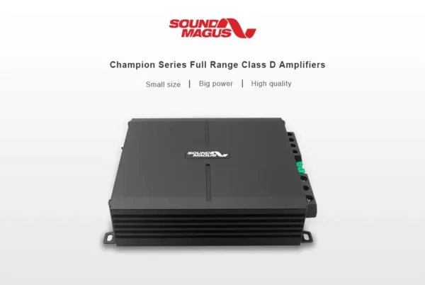 Sound Magus CS1200.2 - 2-channel car amplifier - Compact Class-D amplifier with high efficiency, clear sound quality, reliable performance, and super small size. And, it's super stable.
