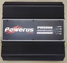 "Powerus P3500– high-power 15,000W amplifier, robust design, efficient performance, and reliable for pro audio applications."